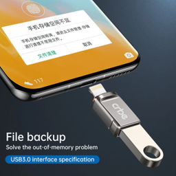 مبدل OTG USB به Lightning کربی مدل CR-W101