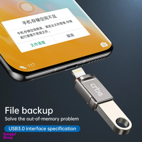 مبدل OTG USB به Lightning کربی مدل CR-W101