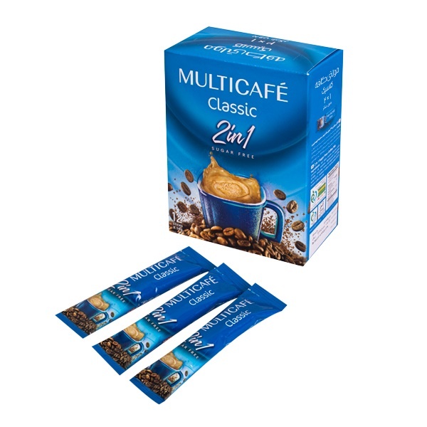 کافی میکس 2×1 بدون شکر مولتی کافه بسته 12 عددی