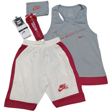 ست لباس و تجهیزات ورزشی مردانه مدل Nike کد 1445 مجموعه 5 عددی