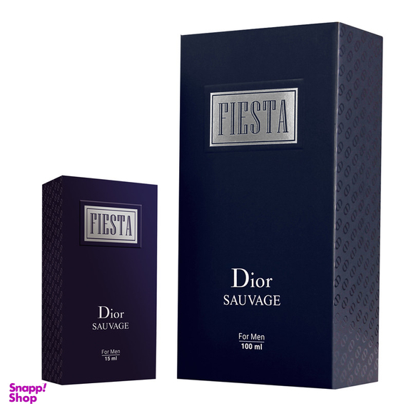 ادو پرفیوم مردانه فیستا مدل Dior Sauvage حجم 100 میلی لیتر به همراه عطر جیبی مردانه فیستا مدل Dior Sauvage حجم 15 میلی لیتر
