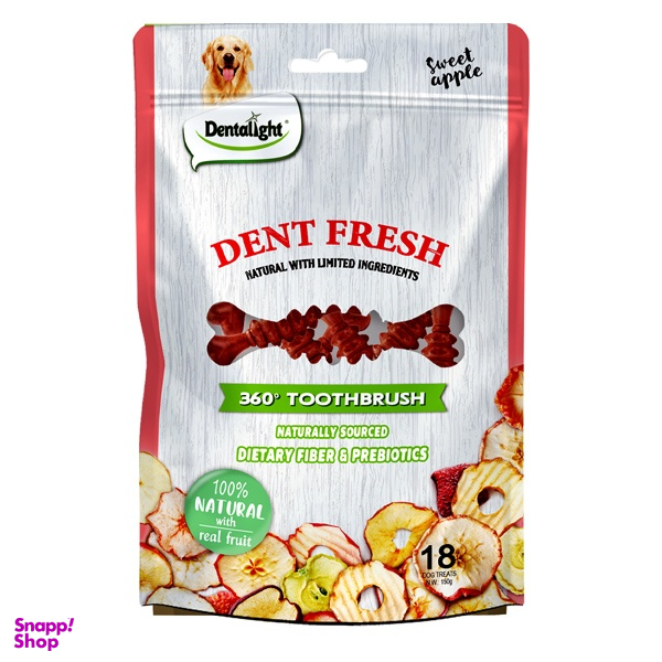 تشویقی سگ دنتالایت مدل S DENT FRESH sharjpet وزن 100 گرم