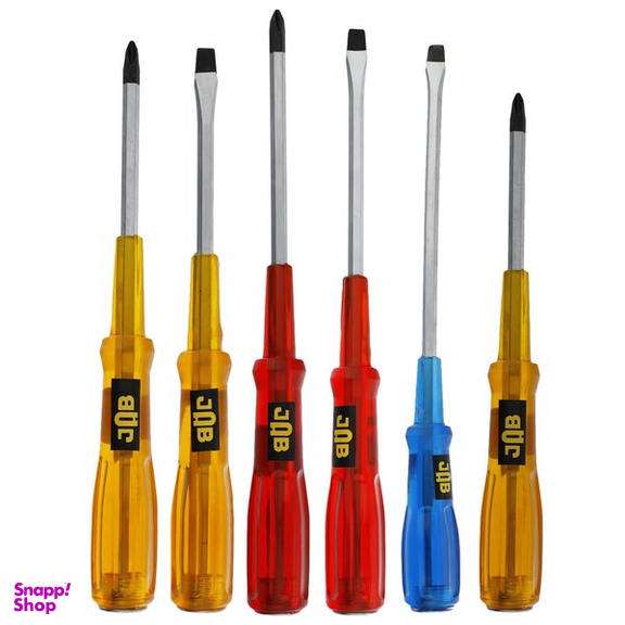 پیچ گوشتی ضربه خور جاب مدل JAB-66 مجموعه 6 عددی