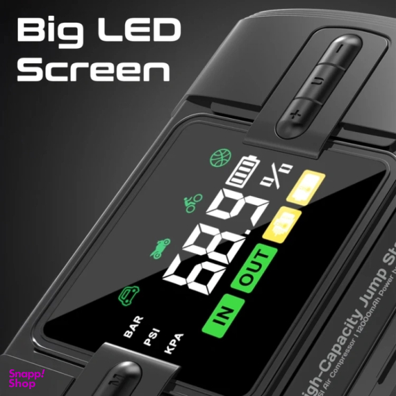 جامپ استارتر خودرو و پاوربانک پرومیت مدل PATROLPACK-3 ظرفیت 12000 میلی آمپر ساعت