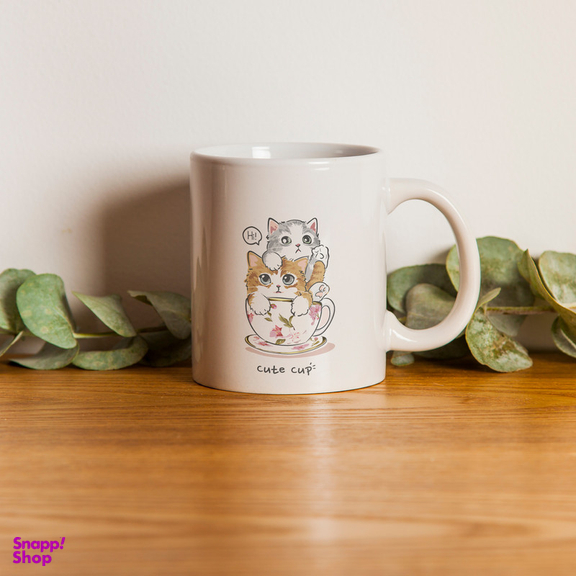 ماگ طرح گربه های کیوت در فنجان قهوه