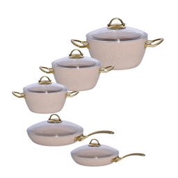 سرویس پخت و پز 10 پارچه فورج ام جی اس مدل ماربل