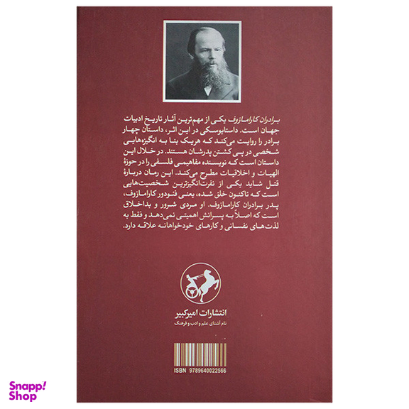 کتاب برادران کارامازوف اثر فئودور داستایوسکی نشر امیر کبیر