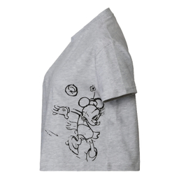 تیشرت زنانه دیزنی مدل میکی موس رنگ طوسی