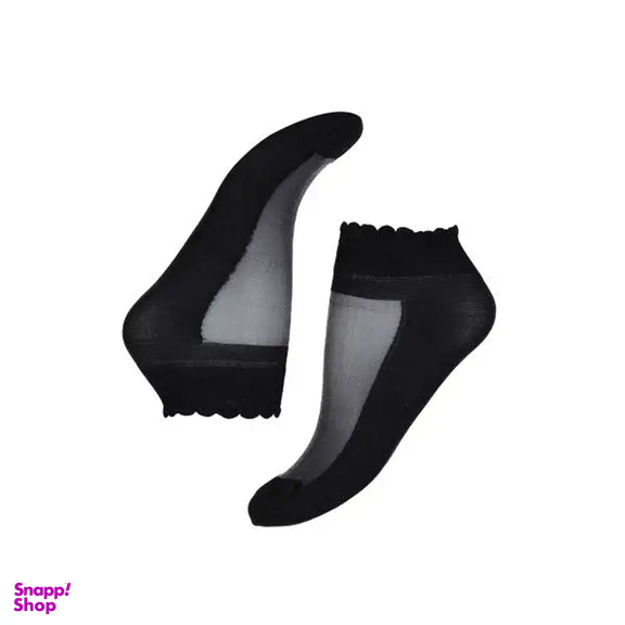 جوراب زنانه شهر شیک مدل شیشه ای کفه دار Cl837B