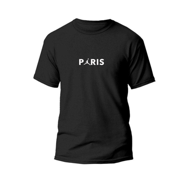 تیشرت مردانه طرح پاریس کد TM01 رنگ مشکی