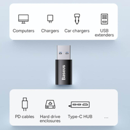 مبدل USB 3.1 به USB-C باسئوس مدل ZJJQ000103