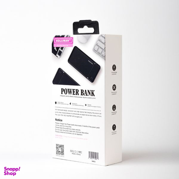 پاوربانک کلومن مدل KP-017 ظرفیت 20000 میلی آمپر ساعت به همراه کابل MICROUSB / USB-C/ لایتنینگ