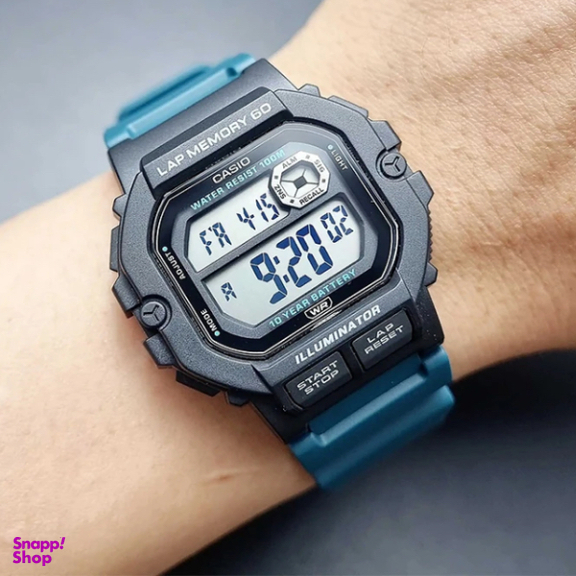 ساعت مچی دیجیتال مردانه کاسیو مدل WS-1400H-4AVDF رنگ آبی نفتی