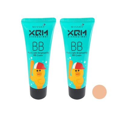کرم پودر BB میشا مدل Aqua Brightening حجم 65 میلی لیتر مجموعه 2 عددی