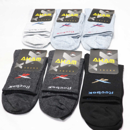جوراب مردانه آکام مدل Reebok مجموعه 6 عددی