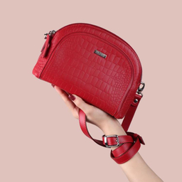 کیف دوشی چرم طبیعی زنانه مونو کد S0030