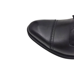 نیم بوت طبی مردانه چرم ریباری مدل Z28 رنگ مشکی