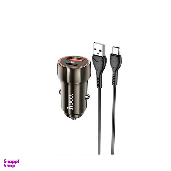 شارژر فندکی 20 وات هوکو مدل Z46A به همراه کابل تبدیل Type-C