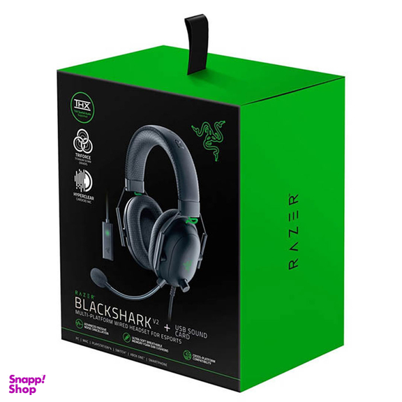 هدست ریزر (Razer) مدل Blackshark V2+Sound Card رنگ مشکی