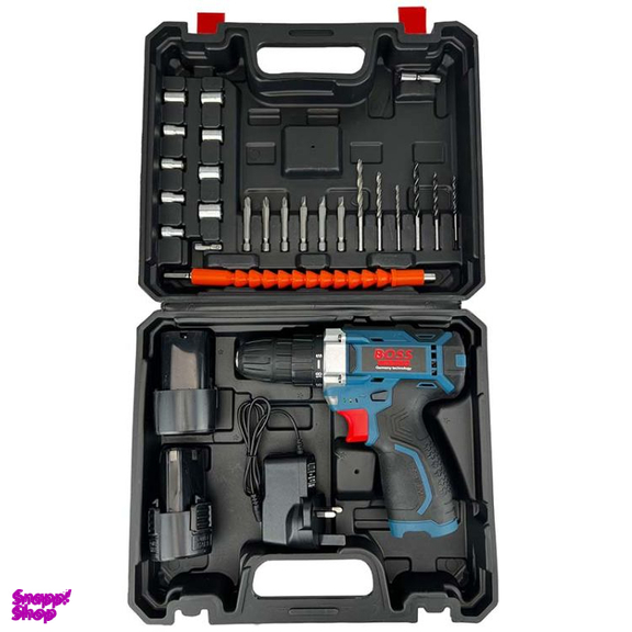 پیچ گوشتی شارژی باس کد 18vf LI-ION مجموعه 30 عددی