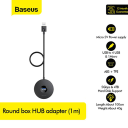هاب 4 پورت USB 3.0 بیسوس مدل CAHUB-U01