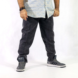 شلوار جین مردانه کد 4612 رنگ زغالی