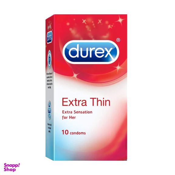 کاندوم دورکس مدل Extra Thin Extra sensation بسته 10 عددی