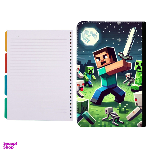 کلاسور طرح بازی minecraft کد 36 به همراه کاغذ کلاسور