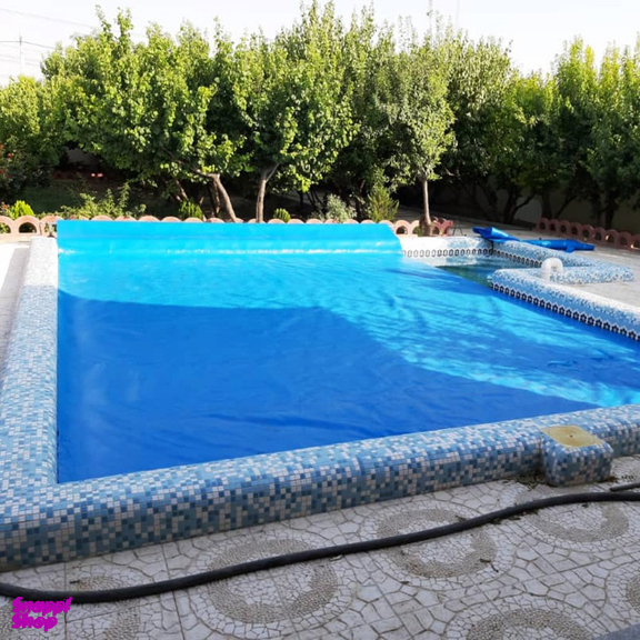 کاور روکش استخر مدل حباب دار کد 13mm سایز 11×8 متر
