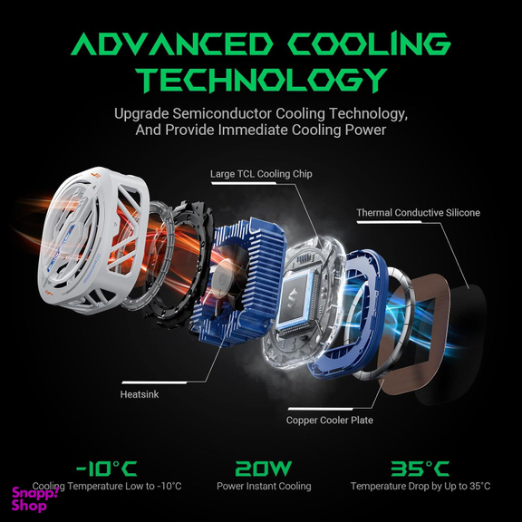 فن خنک کننده گوشی موبایل بلک شارک مدل MagCooler 3 Pro RGB