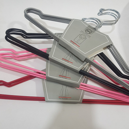 چوب لباسی دبلیو اس مدل روکشدار مجموعه 5 عددی