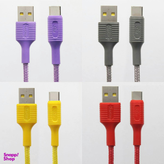 کابل تبدیل USB به USB-C شی کاریزما مدل صبا طول 1.2 متر