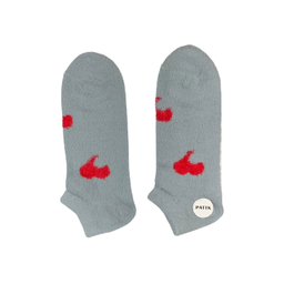 جوراب زنانه مچی پشمی طرح قلب کد 24243