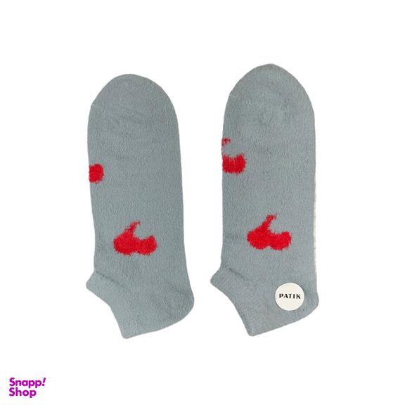 جوراب زنانه مچی پشمی طرح قلب کد 24243