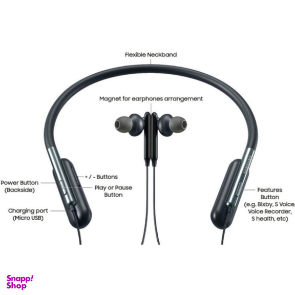 هدفون دورگردنی بلوتوثی سامسونگ مدل LEVEL U Flex کد HGUFLEX