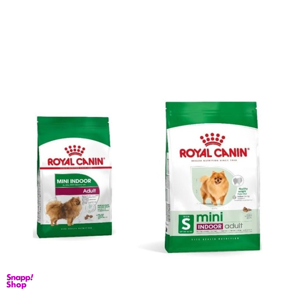 غذای خشک سگ رویال کنین مدل مینی ایندور ادالت کد 34 وزن 1.5 کیلوگرم