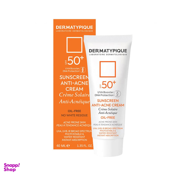 ضد آفتاب درماتیپیک مدل Anti Acne مناسب پوست چرب و جوش‌دار با +SPF50 حجم 40 میلی لیتر