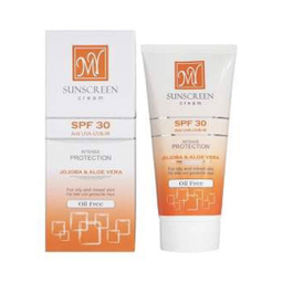 کرم ضد آفتاب فاقد چربی بی رنگ مای با SPF30 حاوی Jojoba & Aloe vera مناسب پوست چرب و مختلط حجم 50 میلی لیتر