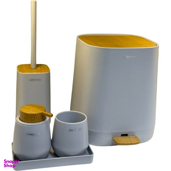 ست سرویس بهداشتی 5 پارچه کنتراست کد 1026