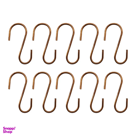 قلاب آویز مدل داگ طرح اس شکل کد YP-BARIK-11.5CM مجموعه 10 عددی