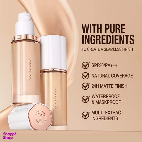 کرم پودر او تو او شماره C03 Warm Natural حجم 30 میلی لیتر