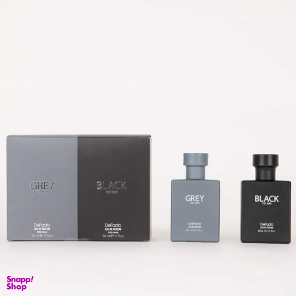 ادوپرفیوم مردانه دفکتو پک دوقلو مدل black grey