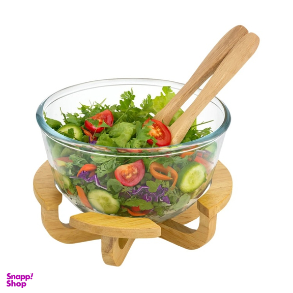 ظرف سالاد ال وی کد 6353461460536 به همراه قاشق و چنگال