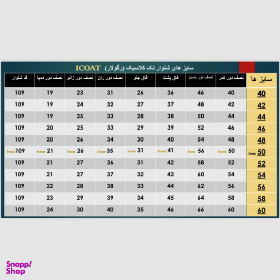 شلوار مردانه آیکت مدل z1