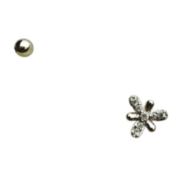 پیرسینگ نقره زنانه طرح گل کد PR 8881221