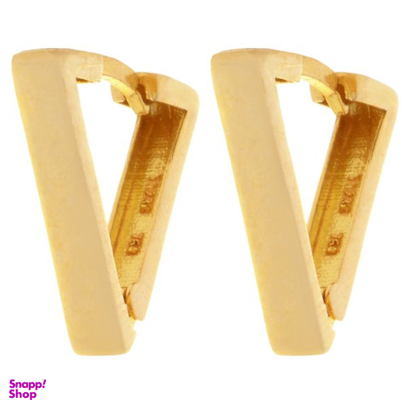 گوشواره طلا 18 عیار زنانه طلای مستجابی  مدل مثلث کد 01
