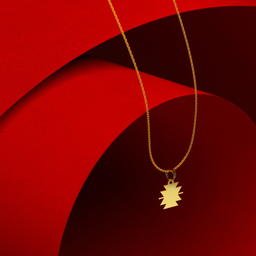 گردنبند طلا 18 عیار زنانه مدوپد مدل هندسی کد F3-1-1280