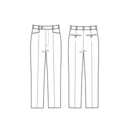 الگو خیاطی پایه شلوار زنانه متد مولر سایز 36 تا 52 مدل Muller بسته 9 عددی