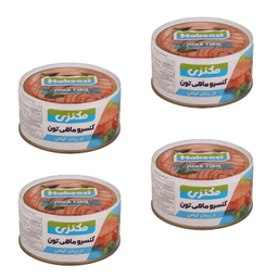 کنسرو ماهی تون در روغن گیاهی مکنزی وزن 180 گرم بسته 4 عددی