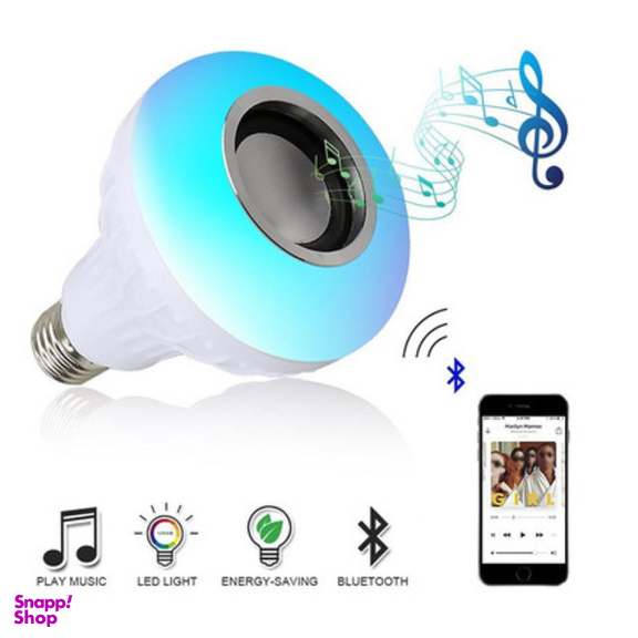 لامپ هوشمند و اسپیکر بلوتوث دیوایس کد Music Bulb